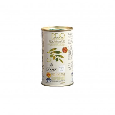 0.3  Εξαιρετικό Παρθένο Ελαιόλαδο PDO Messara 250ml Μεταλλικό κουτί  