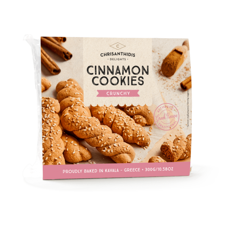 Κουλουράκια Πλεξίδα Κανέλας 300γρ Χρυσανθίδης