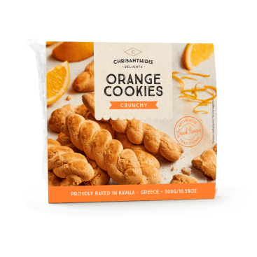 Κουλουράκια Πλεξίδα Πορτοκάλι 300γρ Χρυσανθίδης