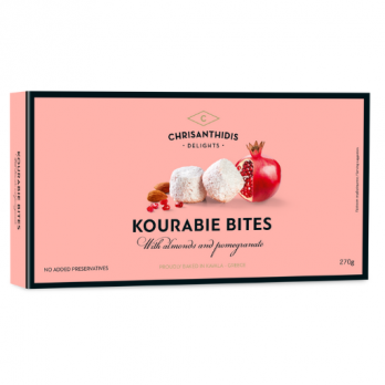 Kourabie Bites with Almonds and Pomegranate 270gr Chrisanthidis