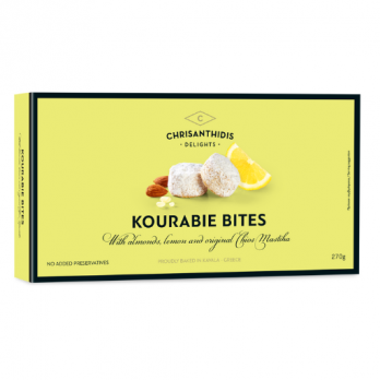 Kourabie Bites with Almonds, Lemon and Original Chios Mastiha 270gr Chrisanthidis