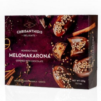 Melomakarona with chocolate 430gr Chrisanthidis