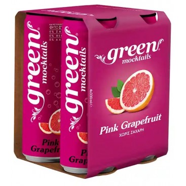 Green Mocktails Pink Grapefruit (6x4x330ml) ΚΙΒ.24