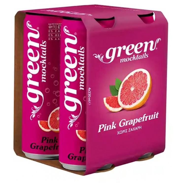 Green Mocktails Pink Grapefruit (6x4x330ml) ΚΙΒ.24