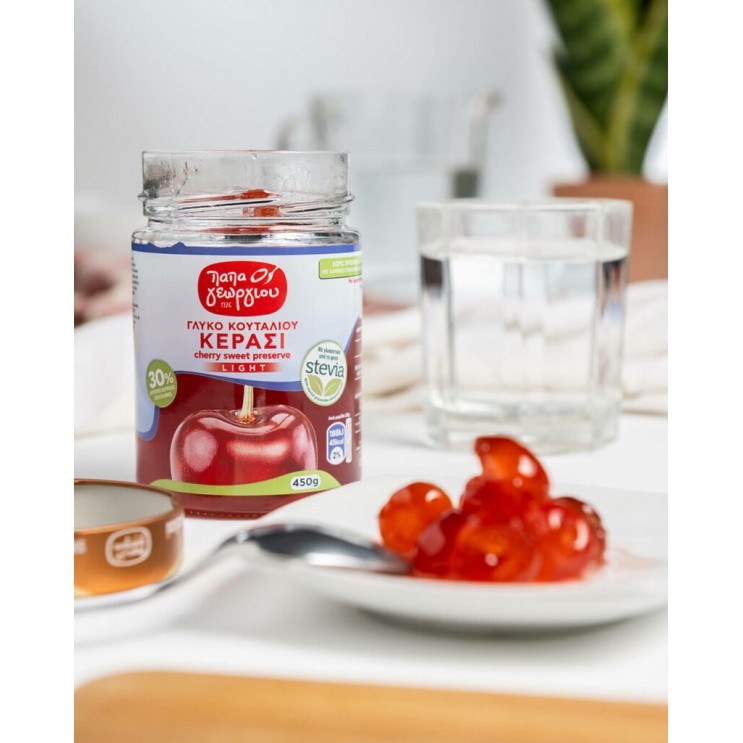 Γλυκό Stevia Κεράσι βάζο 450γρ Γλυκό Stevia Κεράσι βάζο 450γρ
