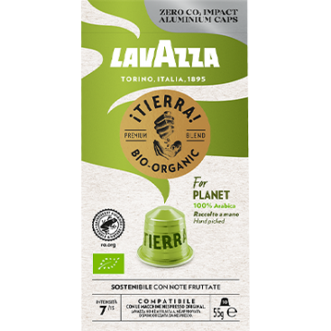 Tierra Planet Βιολογικός Καφές Κάψουλες 55γρ LAVAZZA Tierra Planet Βιολογικός Καφές Κάψουλες 55γρ LAVAZZA