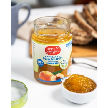 Μαρμελάδα Stevia Ροδάκινο βάζο 400γρ