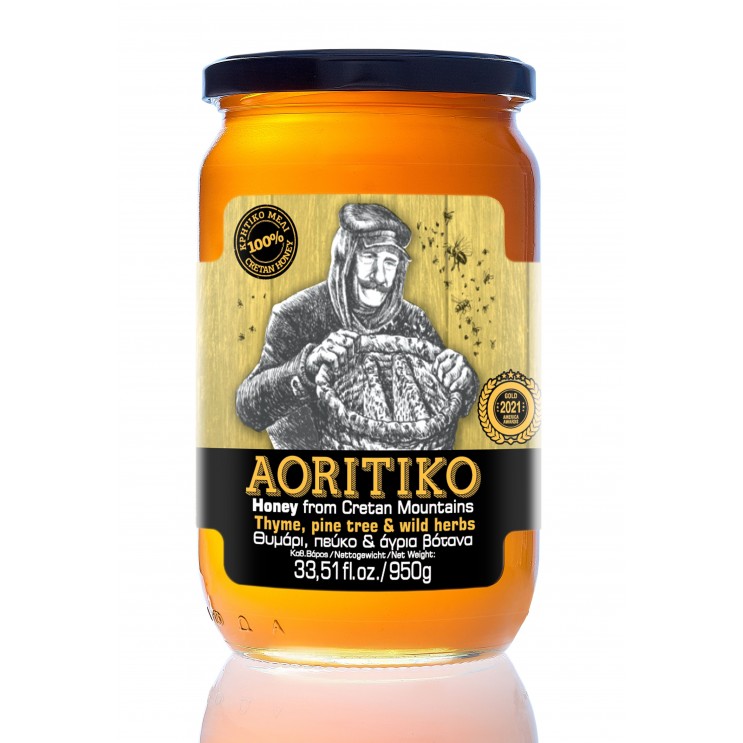 Μέλι Κρήτης Αορίτικο Θυμάρι, Πεύκο & Άγρια βότανα 950γρ Μέλι Κρήτης Αορίτικο Θυμάρι, Πεύκο & Άγρια βότανα 950γρ