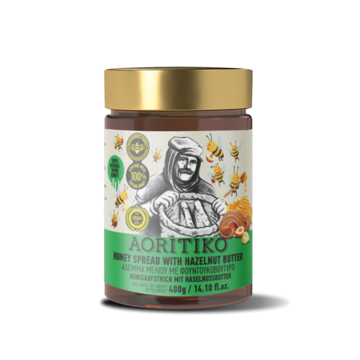 Honey Spread Aoritiko with Hazelnut Butter 400gr Honey Spread Aoritiko with Hazelnut Butter 400gr