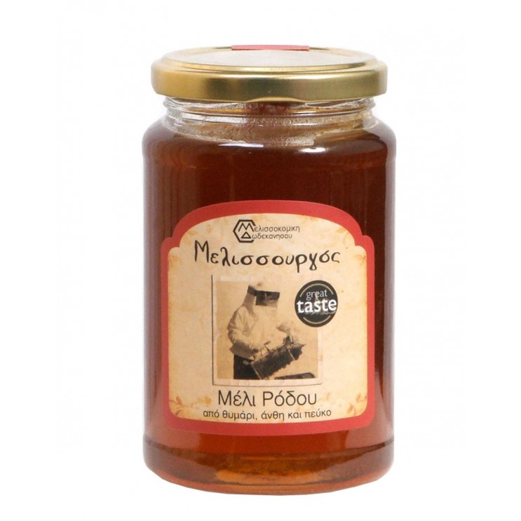 Μέλι Ρόδου Μελισσουργός 450γρ Θυμάρι, Άνθη & Πεύκο