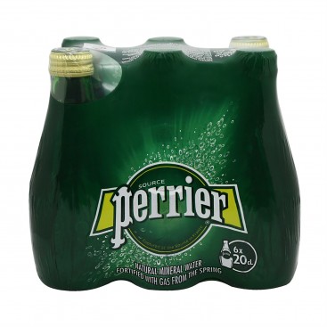 PERRIER Ανθρακούχο Φυσικό Μεταλλικό Νερό γυάλινη φιάλη (4(6x200ml)