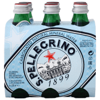 S.PELLEGRINO Ανθρακούχο Φυσικό Μεταλλικό Νερό γυάλινη φιάλη (4(6x250ml) S.PELLEGRINO Ανθρακούχο Φυσικό Μεταλλικό Νερό γυάλινη φιάλη (4(6x250ml)