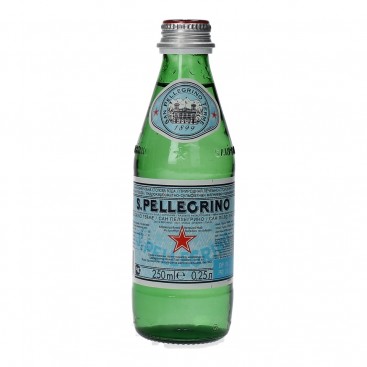 S.PELLEGRINO Ανθρακούχο Φυσικό Μεταλλικό Νερό γυάλινη φιάλη (4(6x250ml)