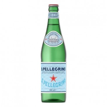 S.PELLEGRINO Ανθρακούχο Φυσικό Μεταλλικό Νερό γυάλινη φιάλη (24x500ml)