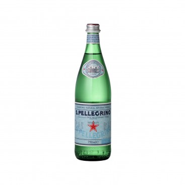 S.PELLEGRINO Ανθρακούχο Φυσικό Μεταλλικό Νερό γυάλινη φιάλη (15x750ml)