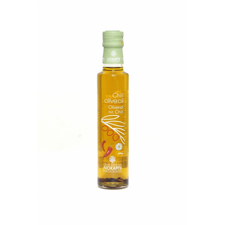 Extra Virgin Olive Oil with Chili 250ml Glass 