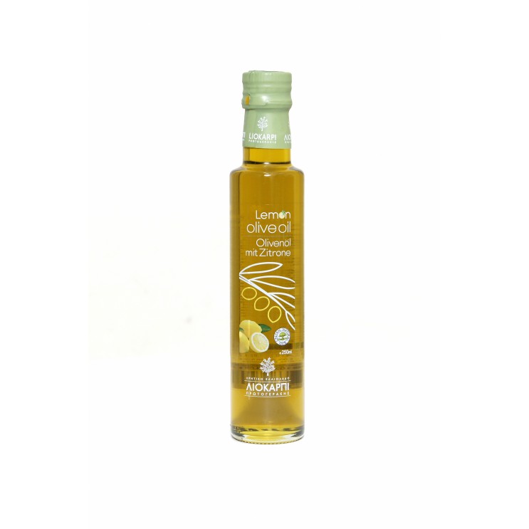 Extra Virgin Olive Oil with Lemon 250ml Glass Extra Virgin Olive Oil with Lemon 250ml Glass