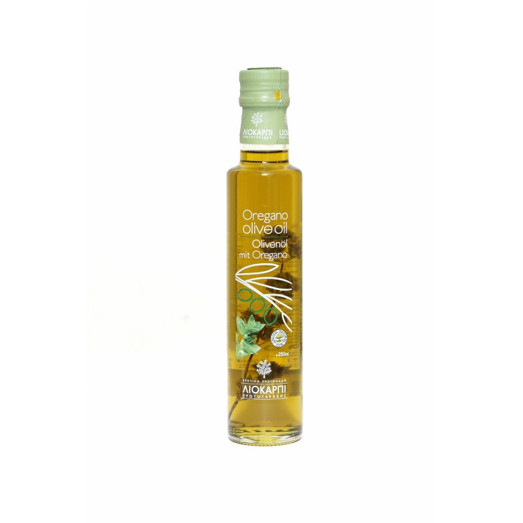 Extra Virgin Olive Oil with Oregano 250ml Glass 