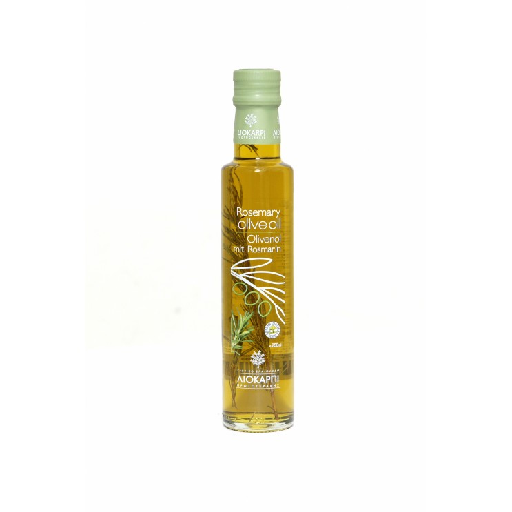 Extra Virgin Olive Oil with Rosemary 250ml Glass Extra Virgin Olive Oil with Rosemary 250ml Glass