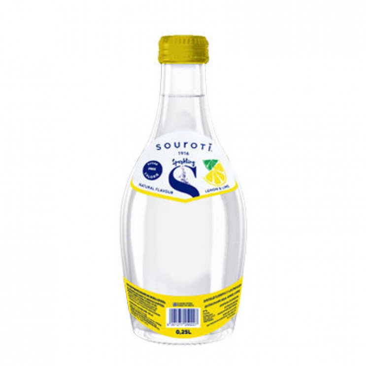 Σουρωτή Ανθρακούχο Φυσικό Μεταλλικό Νερό Λεμόνι & Λαϊμ γυαλί 250ml